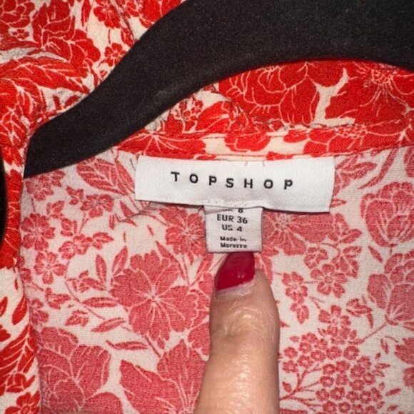 Topshop Ruffle Wrap Mini‎ Dress - Picture 3 of 7